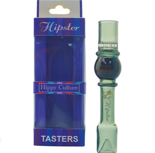 *** VENTE *** DÉGUSTATEUR DE VERRE HIPSTER AVEC BAGUE ASSORTI