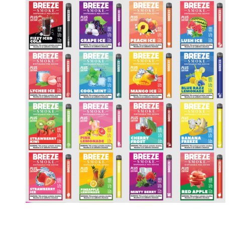 ***VENTE***BREEZE PLUS 5% SEL NICOTINE 3,5mL DISPOSITIF JETABLE 800 POUFFÉES